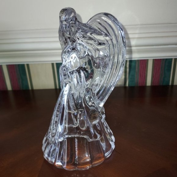 Vintage DePlomb Crystal Angel Candle Holders Set of 2 - Picture 12 of 15